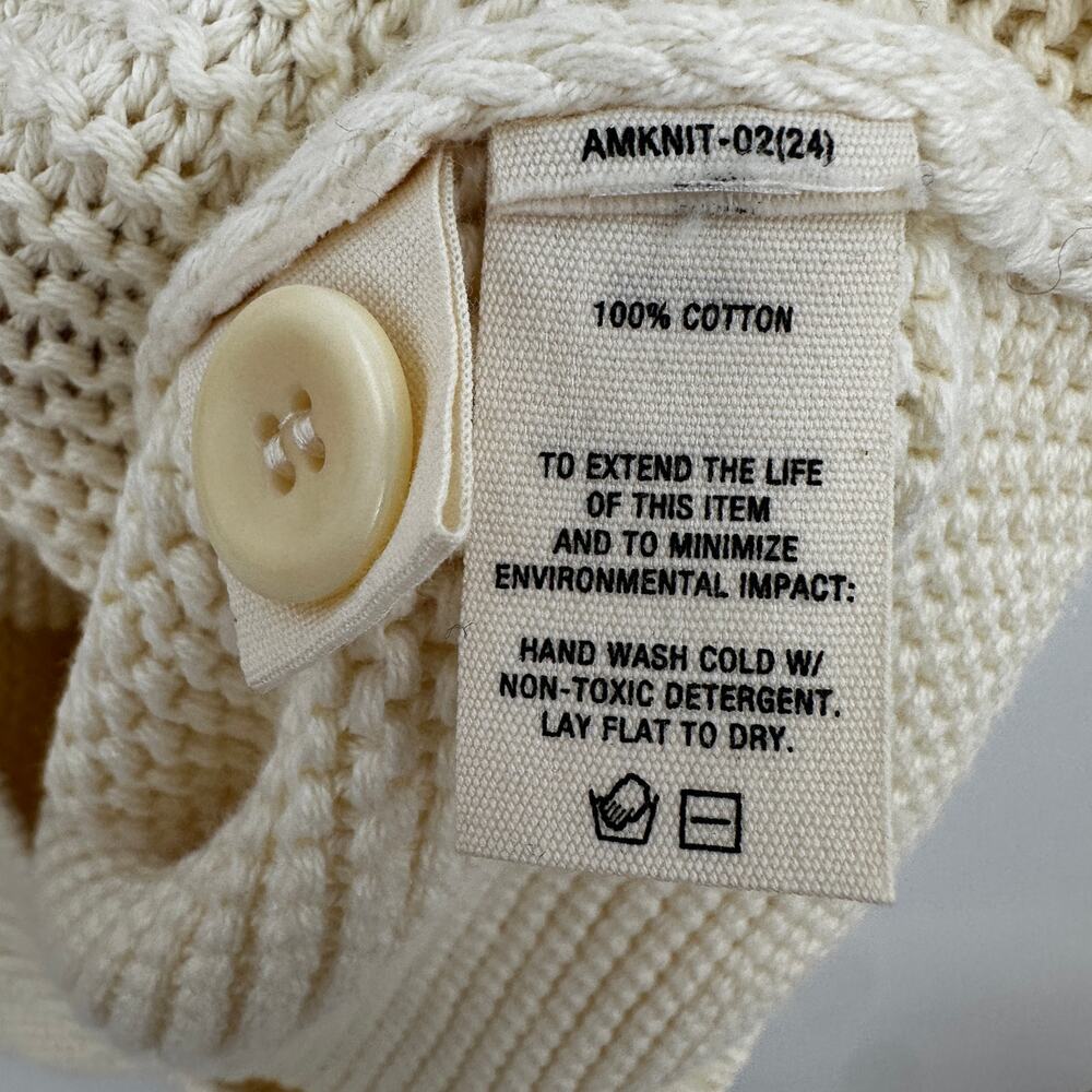 ALEX MILL NWT Evereve Nico Cotton Button Front Cardigan Sweater in Ivory // XS - Picture 10 of 14